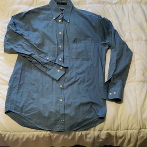 Nautica Vintage Oxford Blue Dress Shirt W/ Pocket
